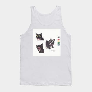 Black cat Tank Top